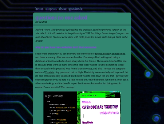 posts/questions screenshot
