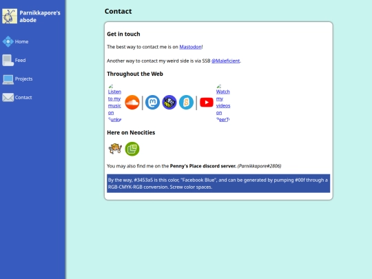 links screenshot
