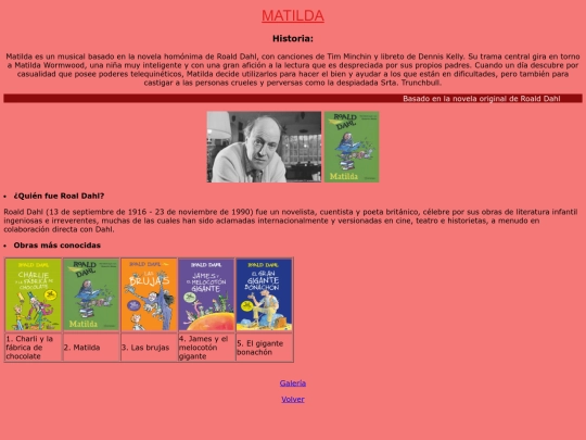Proyecto final.html/Matilda screenshot