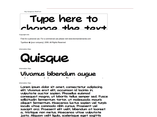 Fonts/Hey Gorgeous/example screenshot