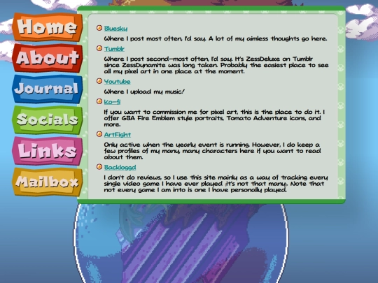 socials screenshot