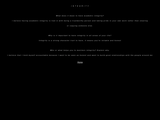 Integrity screenshot