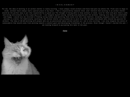 Involvement screenshot