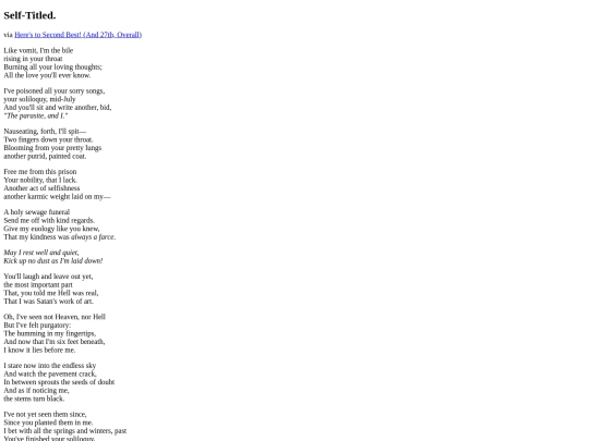 poems/htsb/self-titled screenshot