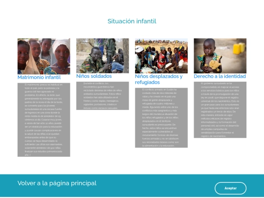 Sudan del sur/Situación infantil screenshot