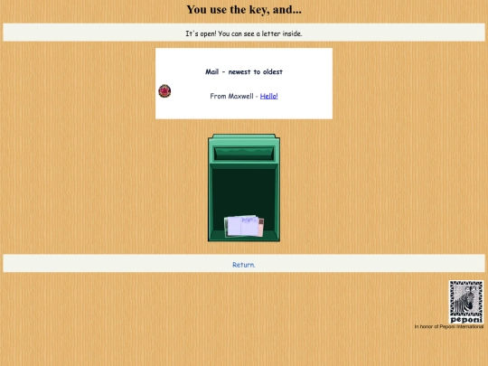 Peponi/postbox/rhubarb screenshot