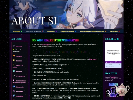 aboutme screenshot