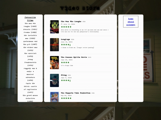 library/videostore screenshot