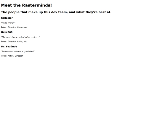 team screenshot