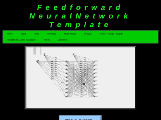 SubPages/ProjectPages/FeedforwardNeuralNetworkBase screenshot