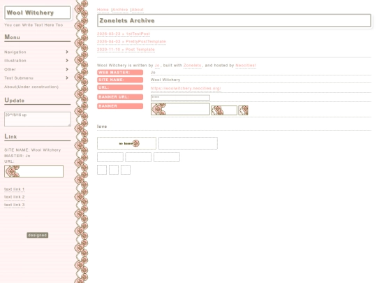 Zonelets/archive screenshot