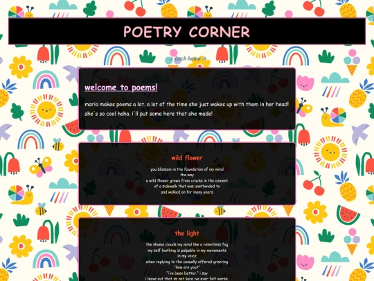 poetry screenshot