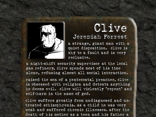 clive/clivepage screenshot