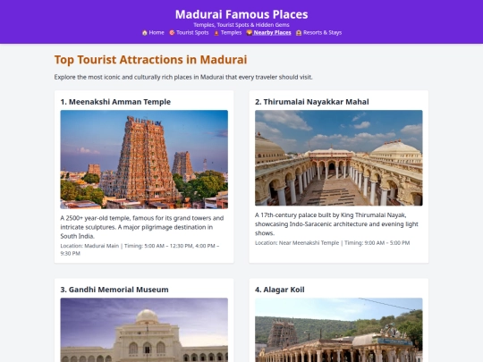 madurai famous places screenshot