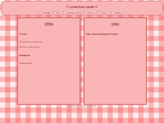 projects screenshot