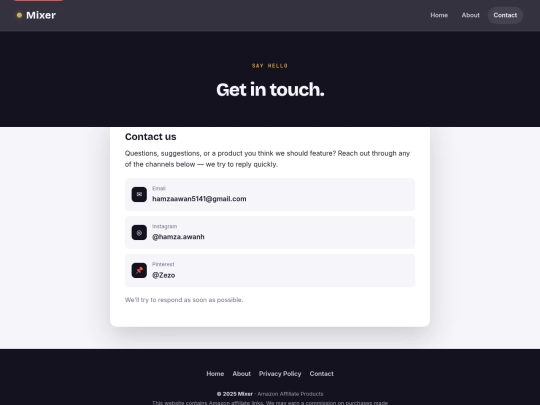 contact screenshot