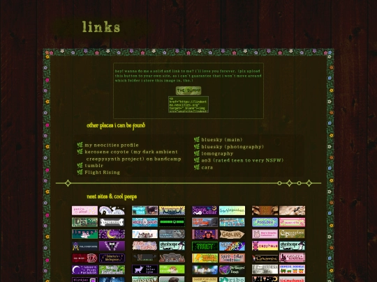 links screenshot