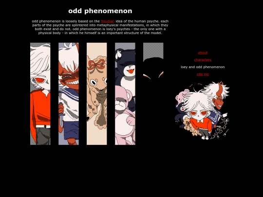 character_select_oddphenomenon screenshot