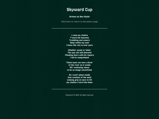 poems/cup screenshot