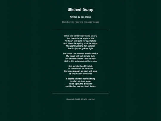 poems/wishing screenshot