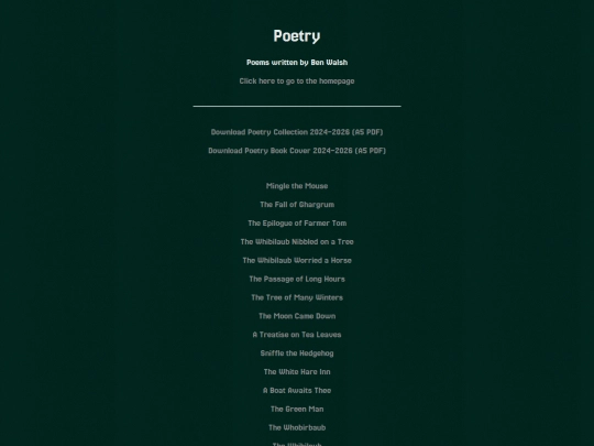 poetry screenshot