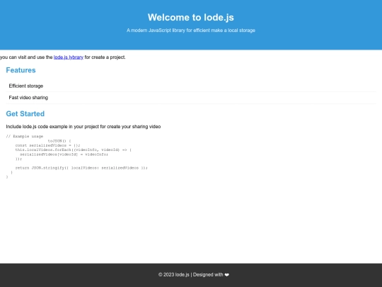 lode world library screenshot