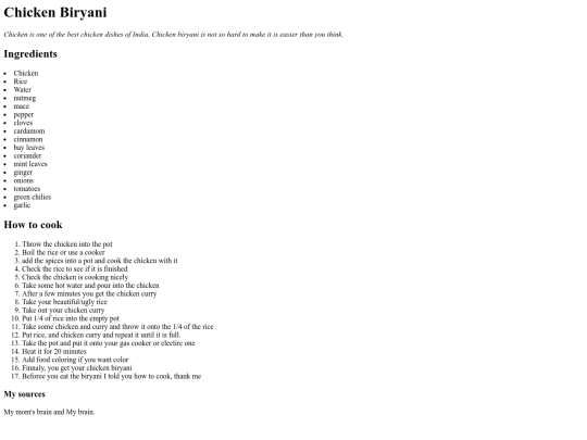 CHICKENBRIYANI screenshot
