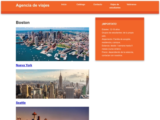 viajes de estudiantes/Estados unidos/estados unidos screenshot