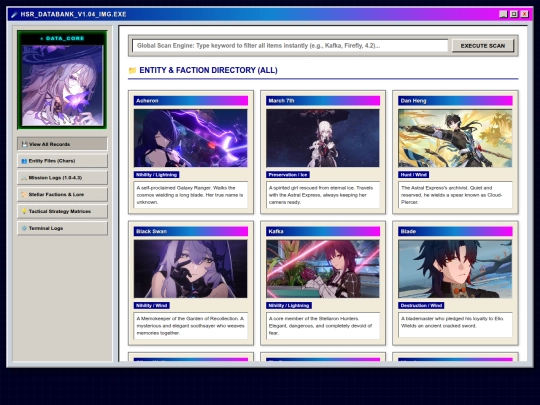 hsrdatabase screenshot