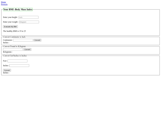 bmi screenshot