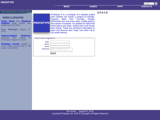 index screenshot