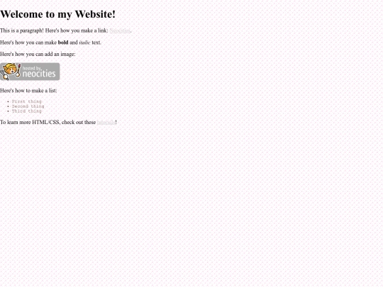 links screenshot
