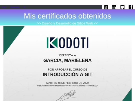 certificados screenshot