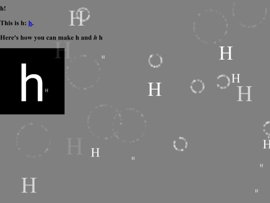 h screenshot
