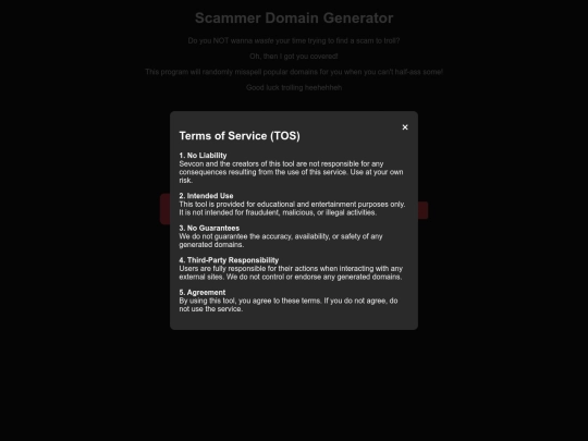 javascript/scammerfinder screenshot
