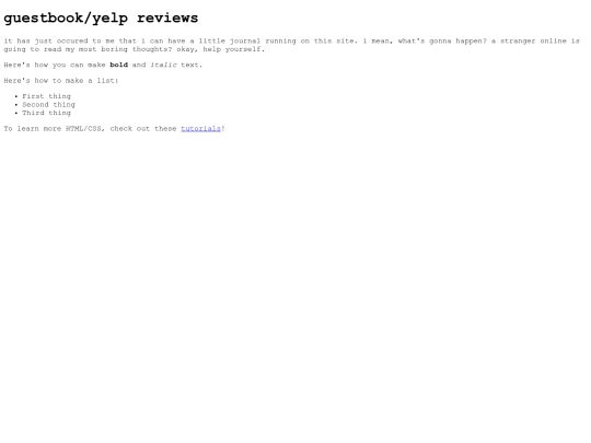 journal screenshot