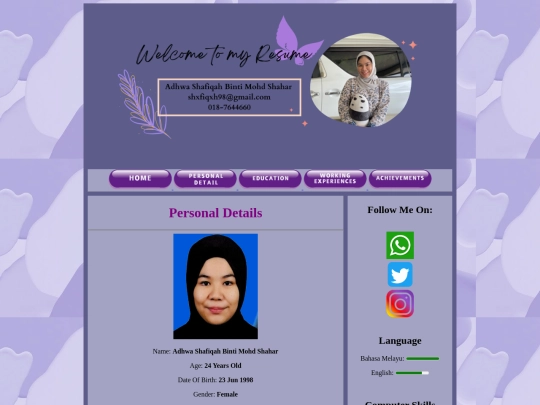 personaldetail screenshot