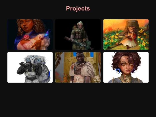 Projects screenshot