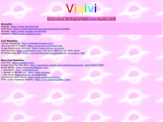 links screenshot