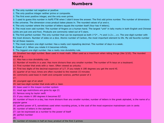 numbers screenshot