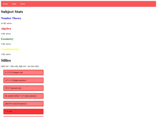 website/math screenshot