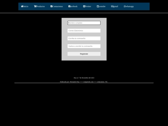 menu screenshot