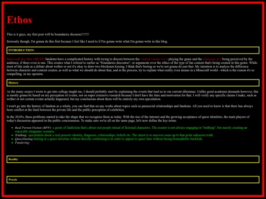 Ethics screenshot