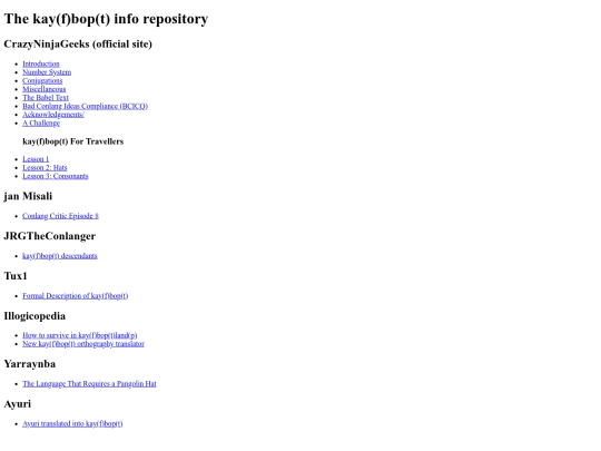 kay(f)bop(t)infodump screenshot