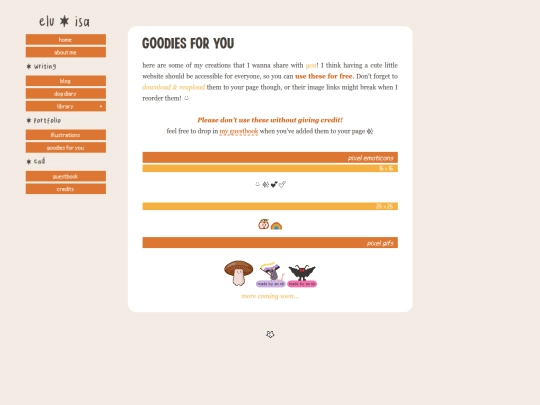 portfolio/goodies screenshot