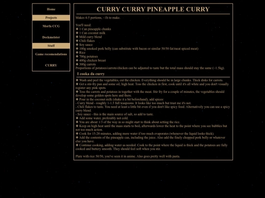 curry screenshot
