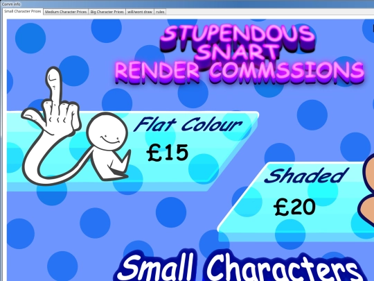 Commissions screenshot