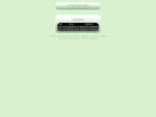 shrines/landing screenshot