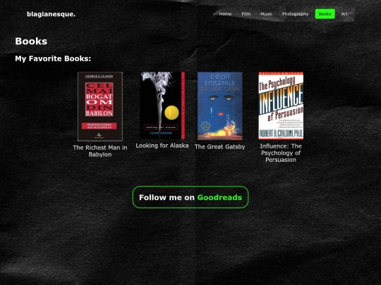 neocities/books/main screenshot