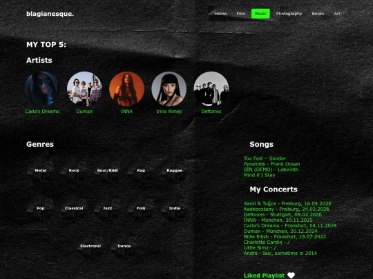 neocities/music/main screenshot